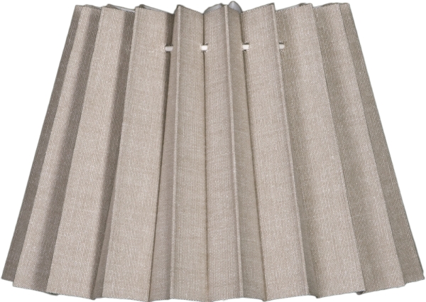 Faltschirm uni grau beige Leinenstruktur E14 B